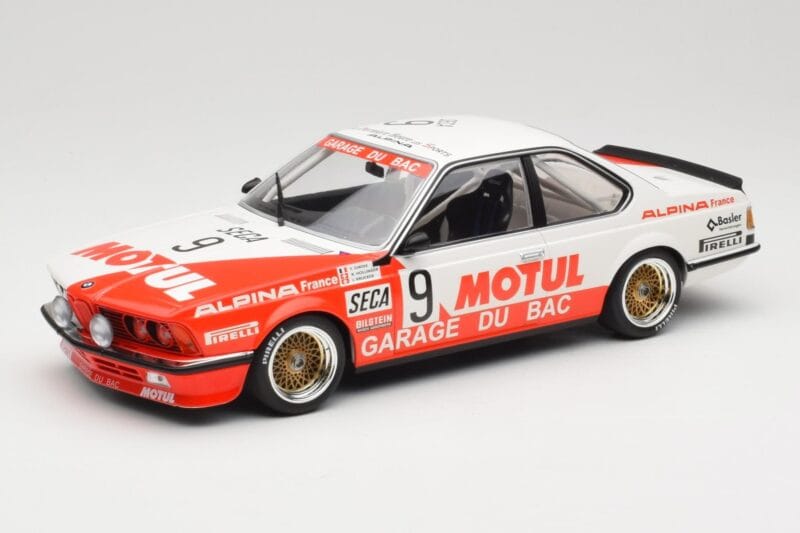 BMW 635 CSi E24 #9 Hollinger / P. Giroix Garage du Bac 24 Hours of Spa 1984 Minichamps 1:18 155842509 Metal