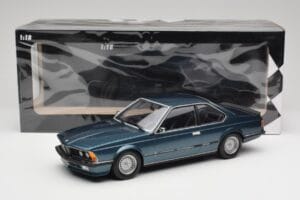 BMW 635 CSi E24 Petrol Blue Metallic Minichamps 1:18 155028108 Metal — billede 6 af 6