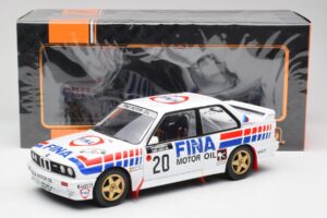 BMW E30 M3 #20 M. Duez / A. Lopes 1000 Lakes Rally 1989 IXO 1:18 18RMC132 Metal — billede 6 af 6