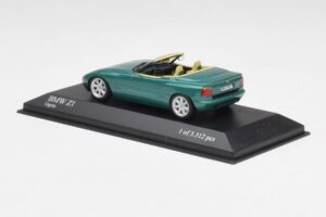 BMW Z1 E30 Britisk Racergrøn Minichamps 1:43 400020100 Metal — billede 3 af 4