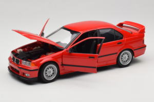 BMW 318is E36 Hellrot UT Models 1:18 180024302-R1 Metal — billede 2 af 8