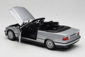 BMW 3 Series E36 Cabriolet Sølv UT Models 1:18 BMW008 Metal — billede 5 af 8