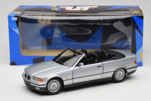 BMW 3 Series E36 Cabriolet Sølv UT Models 1:18 BMW008 Metal — billede 8 af 8