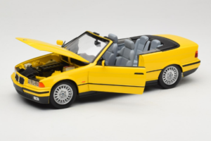 BMW 3 Series E36 Cabriolet Gul UT Models 1:18 BMW007 Metal — billede 2 af 8