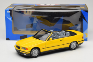 BMW 3 Series E36 Cabriolet Gul UT Models 1:18 BMW007 Metal — billede 8 af 8