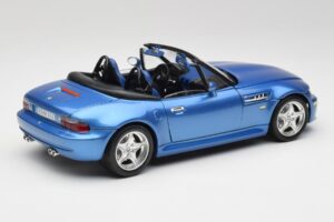 BMW Z3 E36 M Roadster Estoril Blue Bburago 1:18 3349-M1 Metal — billede 3 af 8