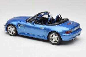 BMW Z3 E36 M Roadster Estoril Blue Bburago 1:18 3349-M1 Metal — billede 7 af 8