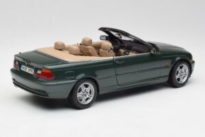 BMW 3 E46 Cabriolet Grøn Kyosho 1:18 80430009757 Metal — billede 3 af 8