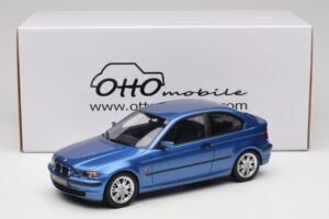 BMW 318ti E46 Compact Estoril Blue Otto 1:18 OT462 Resin — billede 6 af 6