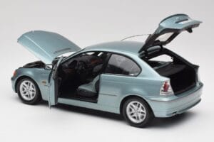 BMW 325Ti E46 Compact Lyseblå Metallic Kyosho 1:18 80430024439 Metal — billede 5 af 8