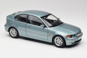 BMW 325Ti E46 Compact Lyseblå Metallic Kyosho 1:18 80430024439 Metal — billede 6 af 8