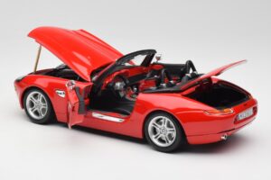 BMW Z8 E52 Roadster Knaldrød Bburago 1:18 12032 Metal — billede 5 af 8
