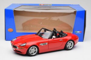 BMW Z8 E52 Roadster Knaldrød Bburago 1:18 12032 Metal — billede 8 af 8