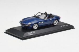 BMW Z8 E52 Topas Blå Minichamps 1:43 431028740 Metal — billede 2 af 5