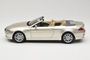 BMW 6 Series E64 Cabriolet Mineral Silver Metallic Kyosho 1:18 80430153437 Metal — billede 5 af 9