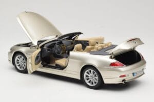 BMW 6 Series E64 Cabriolet Mineral Silver Metallic Kyosho 1:18 80430153437 Metal — billede 6 af 9