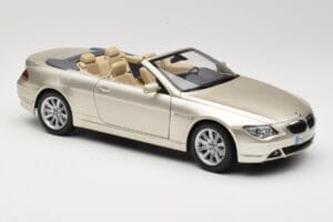 BMW 6 Series E64 Cabriolet Mineral Silver Metallic Kyosho 1:18 80430153437 Metal — billede 7 af 9