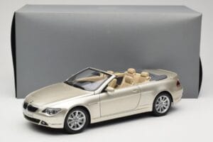 BMW 6 Series E64 Cabriolet Mineral Silver Metallic Kyosho 1:18 80430153437 Metal — billede 9 af 9