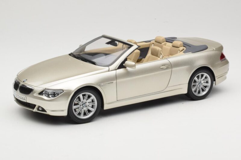 BMW 6 Series E64 Cabriolet Mineral Silver Metallic Kyosho 1:18 80430153437 Metal