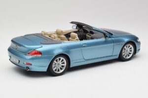 BMW 6 E64 Cabriolet Lyseblå Kyosho 1:18 80430153440 Metal — billede 3 af 8