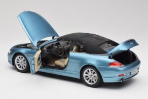 BMW 6 E64 Cabriolet Lyseblå Kyosho 1:18 80430153440 Metal — billede 5 af 8