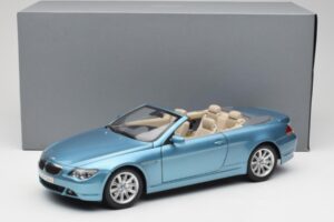 BMW 6 E64 Cabriolet Lyseblå Kyosho 1:18 80430153440 Metal — billede 8 af 8
