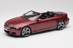 BMW M6 E64 Cabriolet Rød Kyosho 1:18 80430417423 Metal