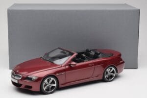 BMW M6 E64 Cabriolet Rød Kyosho 1:18 80430417423 Metal — billede 8 af 8