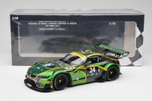 BMW Z4 E89 GT3 #24 Saudi Falcons K. Al Faisal / A. Binladen Dubai 24 Hours 2013 Minichamps 1:18 151132324 Metal — billede 6 af 6