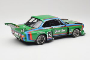 BMW 3.5 CSL E9 Gruppe 5 #12 H. Quester / G. Nilsson Zeltweg Winner 1976 Minichamps 1:18 180762012 Metal — billede 3 af 8