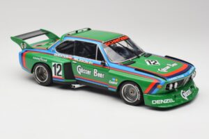 BMW 3.5 CSL E9 Gruppe 5 #12 H. Quester / G. Nilsson Zeltweg Winner 1976 Minichamps 1:18 180762012 Metal — billede 6 af 8
