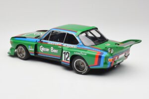 BMW 3.5 CSL E9 Gruppe 5 #12 H. Quester / G. Nilsson Zeltweg Winner 1976 Minichamps 1:18 180762012 Metal — billede 7 af 8