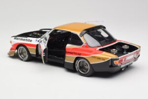 BMW 3.5 CSL E9 Gruppe 5 #4 J. Fitzpatrick / T. Walkinshaw Silverstone Winner 1976 Minichamps 1:18 180762004 Metal — billede 5 af 8