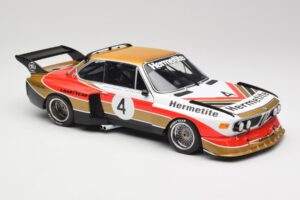 BMW 3.5 CSL E9 Gruppe 5 #4 J. Fitzpatrick / T. Walkinshaw Silverstone Winner 1976 Minichamps 1:18 180762004 Metal — billede 6 af 8