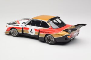 BMW 3.5 CSL E9 Gruppe 5 #4 J. Fitzpatrick / T. Walkinshaw Silverstone Winner 1976 Minichamps 1:18 180762004 Metal — billede 7 af 8