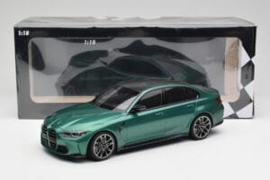 BMW M3 G80 Isle of Man Green Minichamps 1:18 155020200 Metal — billede 6 af 6