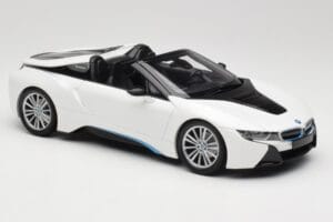 BMW i8 Roadster I15 Hvid Metallic Minichamps 1:18 155027031 Metal — billede 4 af 6