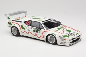 BMW M1 Procar #201 BMW Motorsport H. Stuck / N. Piquet 1000km Nürburgring 1980 Minichamps 1:18 180802901 Metal — billede 6 af 8
