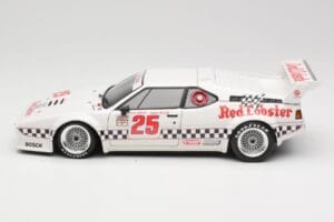 BMW M1 #25 Red Lobster D. Cowart / K. Miller LA Times GP Riverside 1981 Minichamps 1:18 180812925 Metal — billede 4 af 8