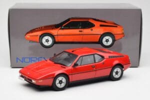 BMW M1 Rød Norev 1:18 183220 Metal — billede 8 af 8