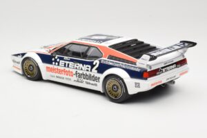 BMW M1 Schnitzer #2 H-J. Stuck Winner Deutsche Automobil Rennsport Trophy Zolder 1982 Minichamps 1:18 155822902 Metal — billede 5 af 6