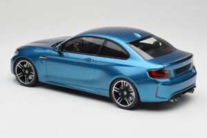 BMW M2 F87 Blue Metallic Minichamps 1:18 155026101 Metal — billede 5 af 6