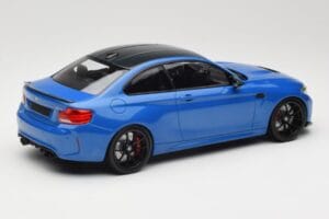 BMW M2 CS F87 Blå Metallic Med Sorte Fælge Minichamps 1:18 155021022 Metal — billede 2 af 6