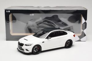 BMW M2 CS F87 Hvid med sorte fælge Minichamps 1:18 155021025 Metal — billede 6 af 6