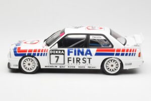 BMW M3 E30 #7 Fina J. Cecotto DTM 1992 AUTOart 1:18 89246 Metal — billede 3 af 7