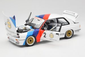 BMW M3 E30 #2 Warsteiner E. van de Poele DTM Champion 1987 Minichamps 1:18 80430396026-O Metal — billede 2 af 8
