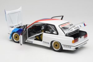 BMW M3 E30 #2 Warsteiner E. van de Poele DTM Champion 1987 Minichamps 1:18 80430396026-O Metal — billede 5 af 8