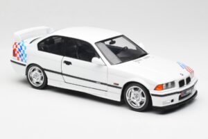 BMW M3 E36 Lightweight Hvid Solido 1:18 S1803903 Metal — billede 6 af 8