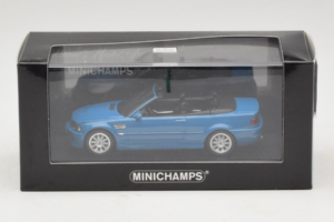 BMW M3 E46 Cabriolet Blå Minichamps 1:43 BMW015 Metal — billede 4 af 4