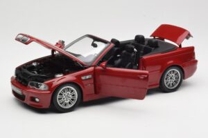 BMW M3 E46 Cabriolet Rød Kyosho 1:18 08505R Metal — billede 2 af 8